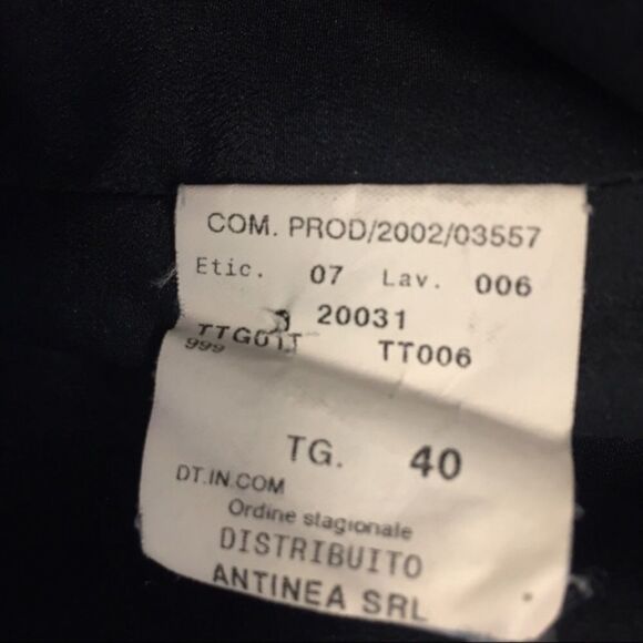 GIORGIO ARMANI COLLEZIONI Button Front Blazer Black 4 - Picture 9 of 9